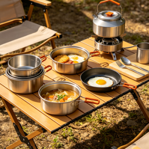 StoneRiver Hard-Anodized Camp Cook Set